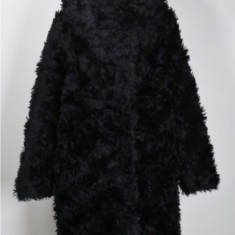 Prada FW2012 black mohair fur Women's Coat